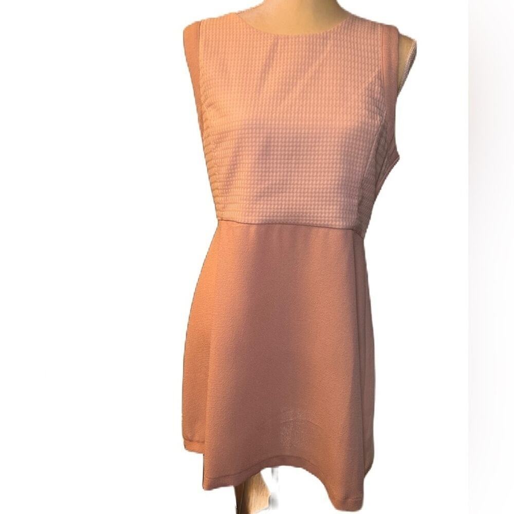 Elodie Tan Sleeveless Nude pink Dress Size L